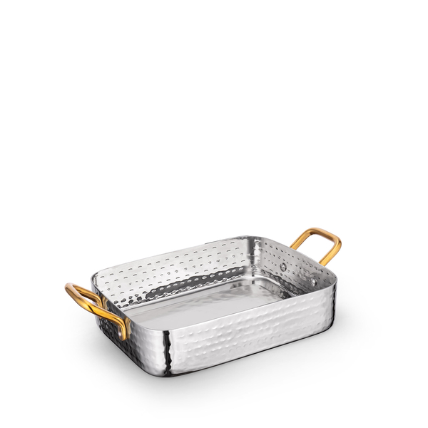 Rectangular fry pan with 2 side gold handles wl‑554113/s Wilmax (photo 1)