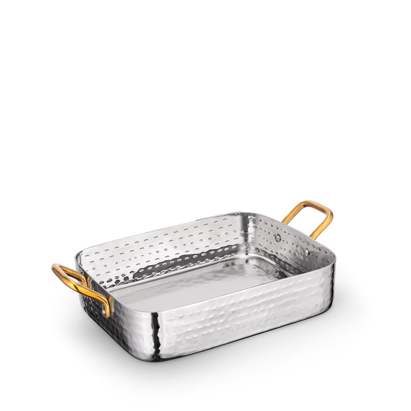 Rectangular fry pan with 2 side gold handles wl‑554114/s Wilmax (photo 1)