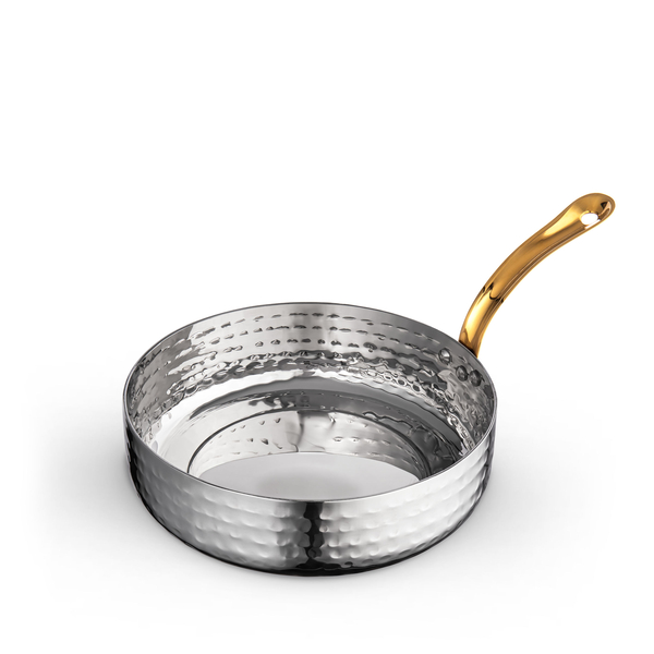 Round fry pan with long gold handle wl‑554118/s Wilmax (photo 1)