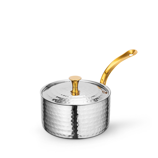 Saucepan with lid & long gold handle wl‑554149/s Wilmax (photo 1)