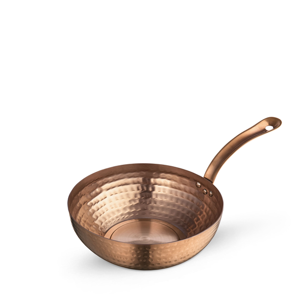 Deep round fry pan with long handle wl‑554238/s Wilmax (photo 1)