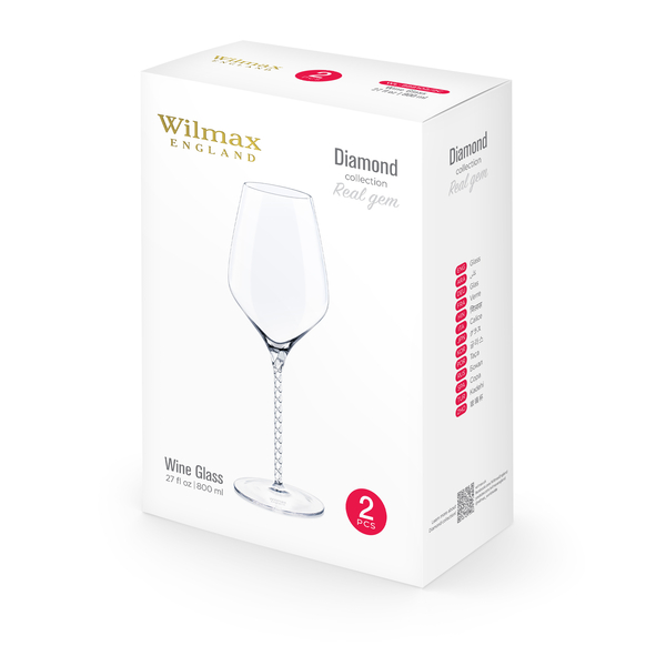 Wine glass set of 2 in colour box wl‑888102/2с Wilmax (photo 2)