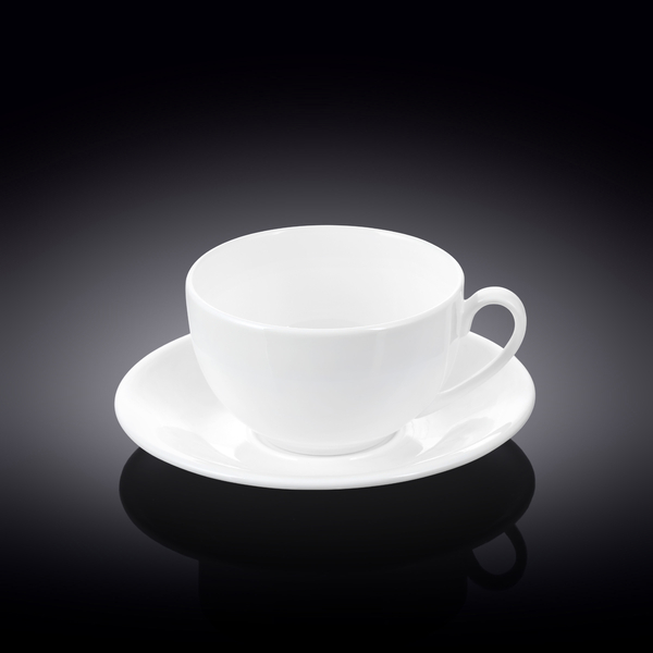 Tea cup & saucer set of 2 in colour box wl‑993000/2c Wilmax (photo 1)