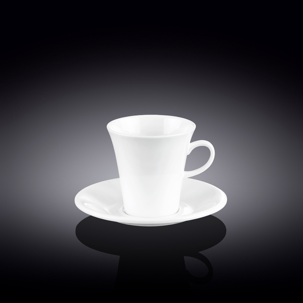 Coffee cup & saucer set of 2 in colour box wl‑993005/2c Wilmax (photo 1)