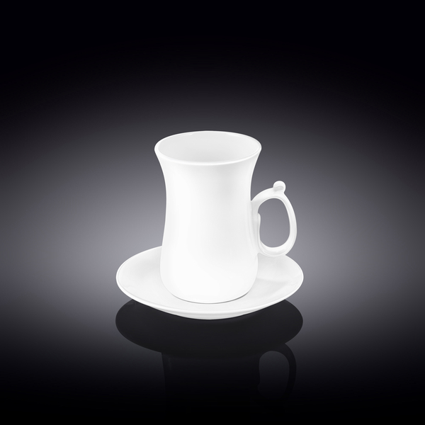 Tea cup & saucer set of 6 in colour box wl‑993087/6c Wilmax (photo 1)