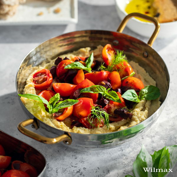 Deep round fry pan with 2 side gold handles wl‑554132/s Wilmax (photo 6)