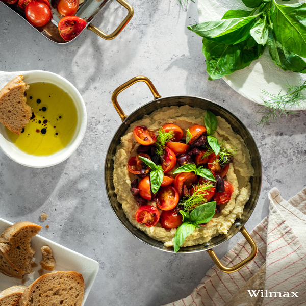 Deep round fry pan with 2 side gold handles wl‑554132/s Wilmax (photo 7)