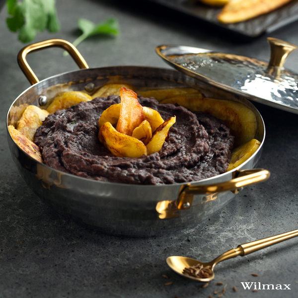 Deep round fry pan with 2 side gold handles wl‑554132/s Wilmax (photo 5)