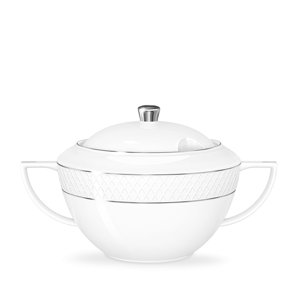 Tureen with platinum lines wl‑880103511/a Wilmax (photo 1)