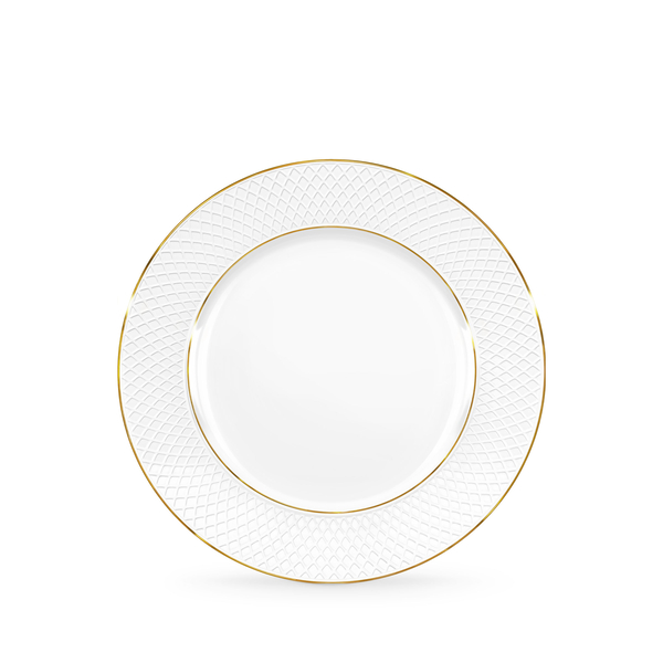 Flat rim main course round plate with gold lines wl‑880102106/a Wilmax (photo 1)