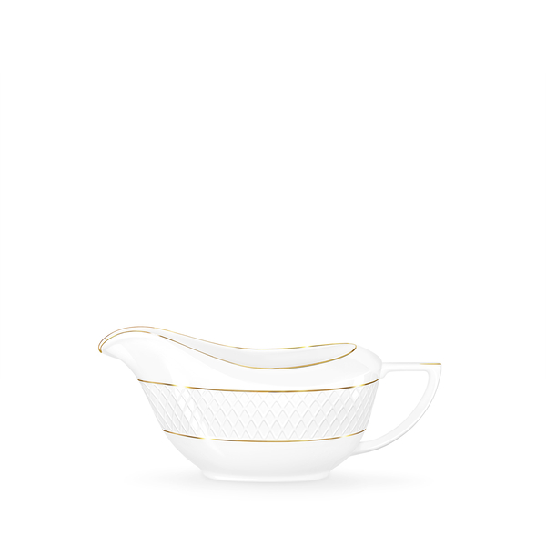 Sauce boat with gold lines wl‑880102501/a Wilmax (photo 1)