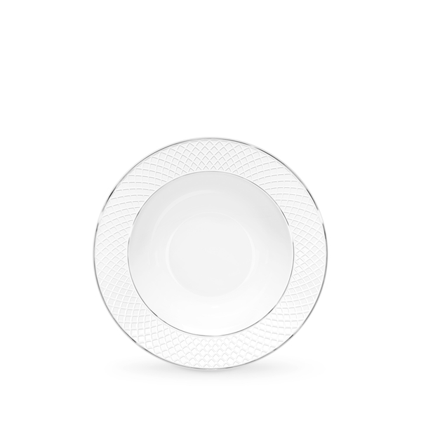 Deep rim round plate with platinum lines wl‑880103303/a Wilmax (photo 1)