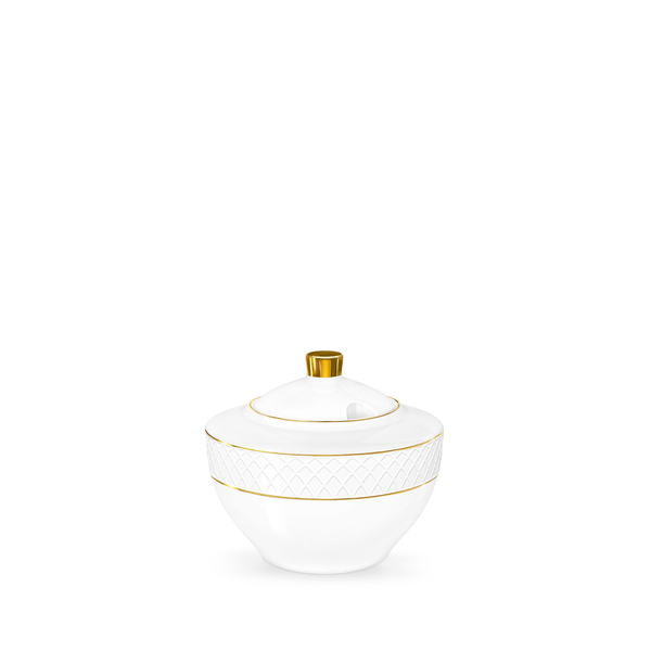 Sugar bowl with gold lines wl‑880102470/a Wilmax (photo 1)