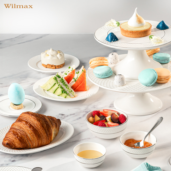 Cake stand with platinum lines wl‑880103703/a Wilmax (photo 2)