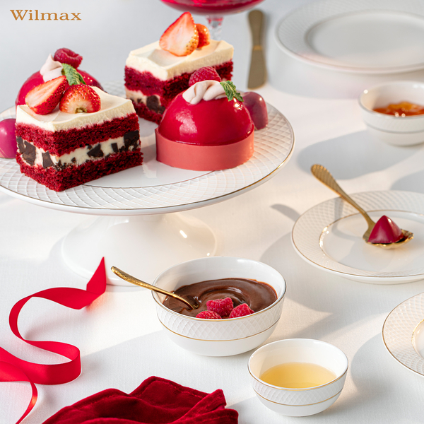 Cake stand with gold lines wl‑880102704/a Wilmax (photo 2)