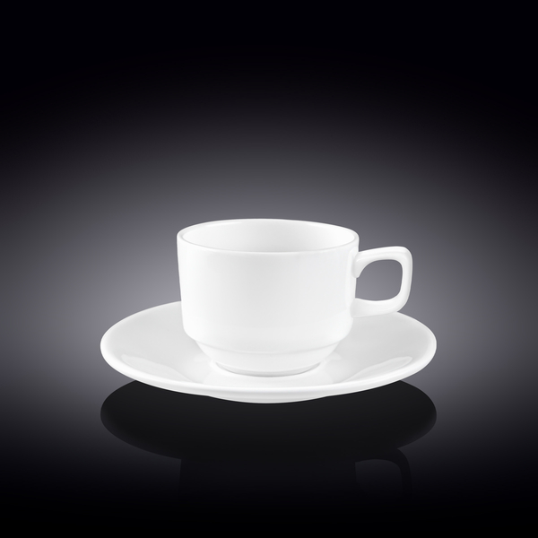 Coffee cup & saucer set of 6 in colour box wl‑993039/6c Wilmax (photo 1)