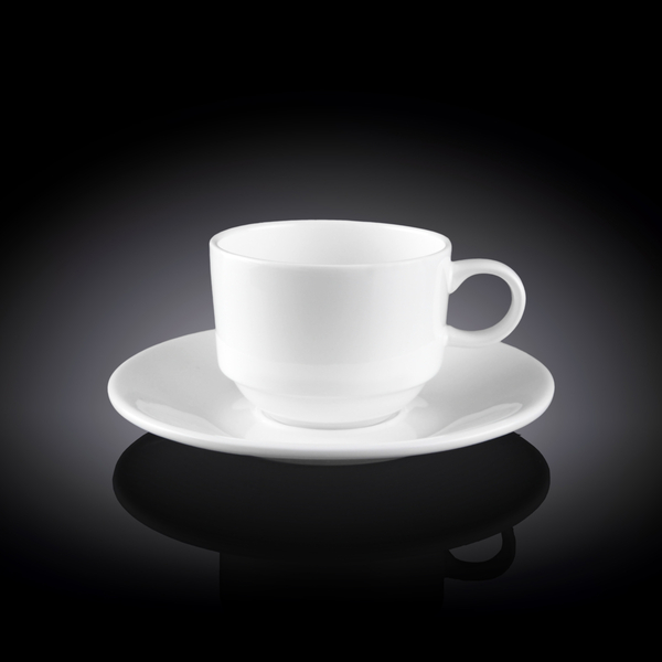 Coffee cup & saucer set of 6 in colour box wl‑993039/6c Wilmax (photo 1)
