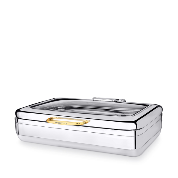 Glass lid rectangular chafer wl‑559945/a Wilmax (photo 1)