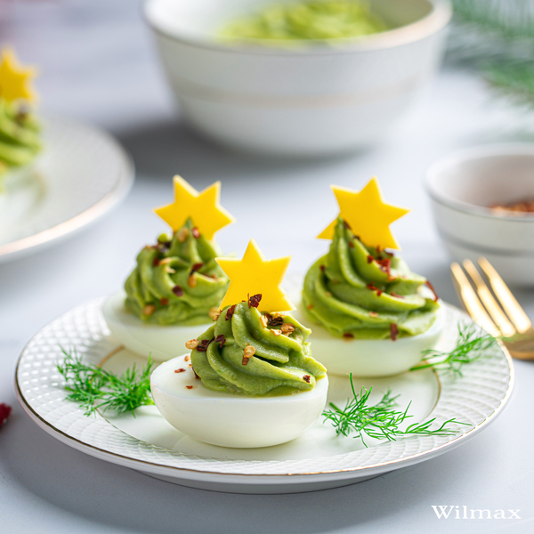 Flat rim salad round plate with gold lines wl-880102103/a Wilmax (photo 2)