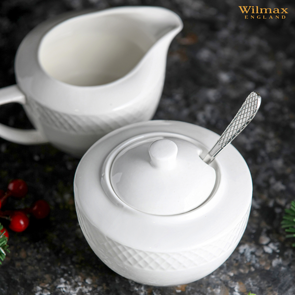 Sugar bowl & creamer set wl‑880112‑jv/2c [clone] Wilmax (photo 3)